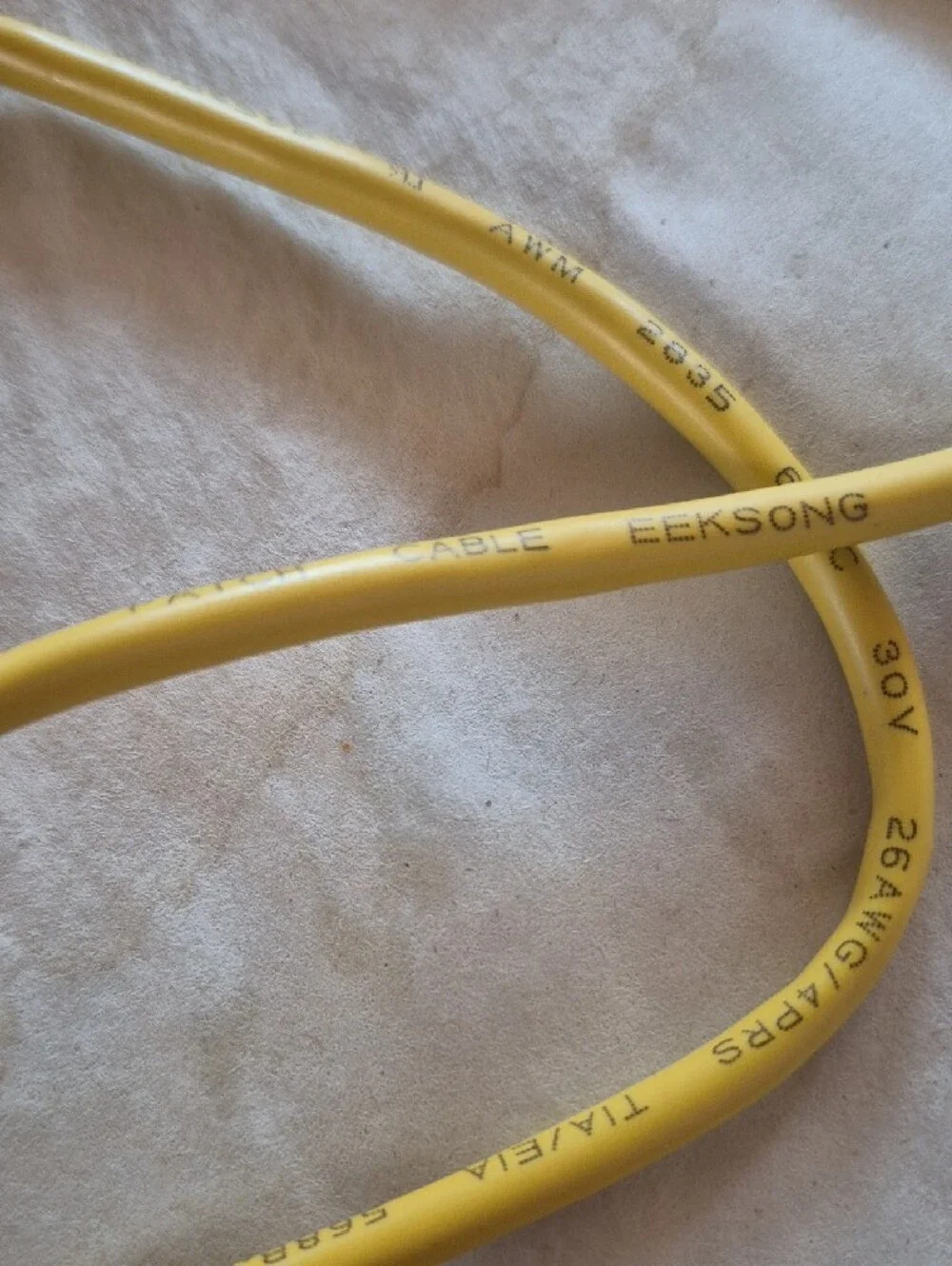 Yellow Ethernet Patch Cable - RJ45 Cat6 Network Cable